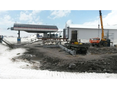 На ВТРК «Эльбрус» начался монтаж нижней станции канатной дороги