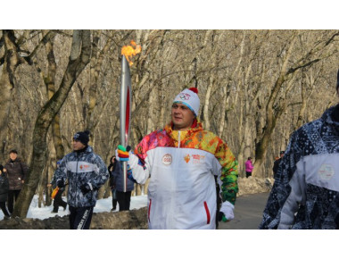 Генеральный директор ОАО «Курорты Северного Кавказа» стал участником Эстафеты Олимпийского огня «Сочи 2014»