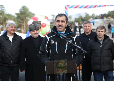 На курорте Армхи в Ингушетии открылась первая горнолыжная трасса